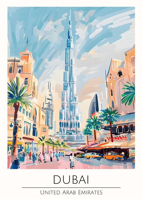 Framed Dubai Canvas Print World Tour Collection - Ready to Hang Canvas Prints