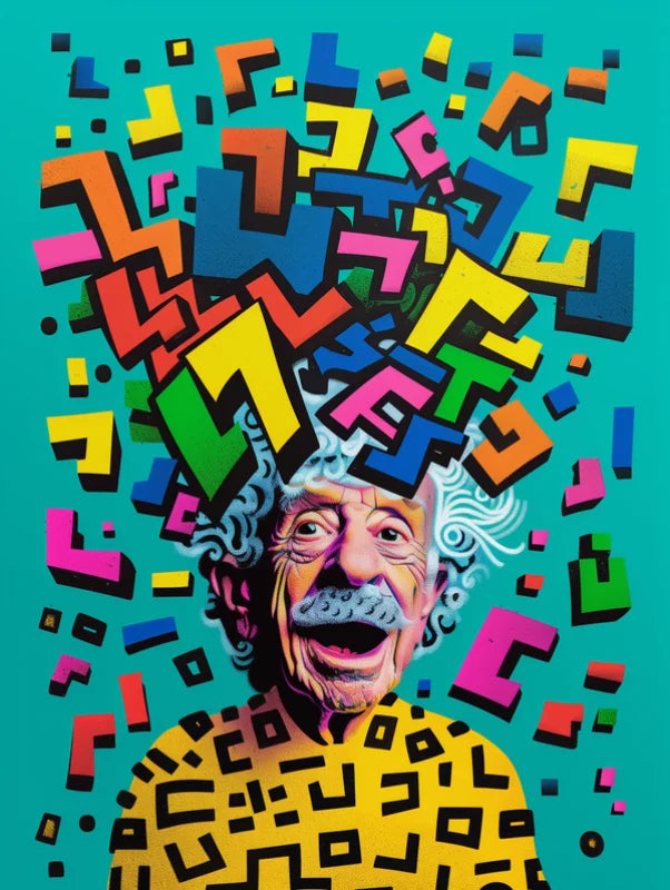 Framed Einstein Pop Art Canvas Prints - Ready to Hang Canvas Prints