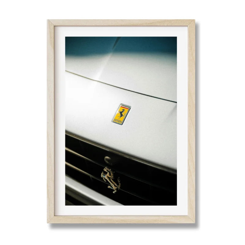 Framed Ferrari Emblem Fine Art Print - Luxury & Lifestyle (Framed Fine Art)