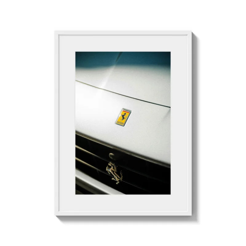Framed Ferrari Emblem Fine Art Print - Luxury & Lifestyle (Framed Fine Art)