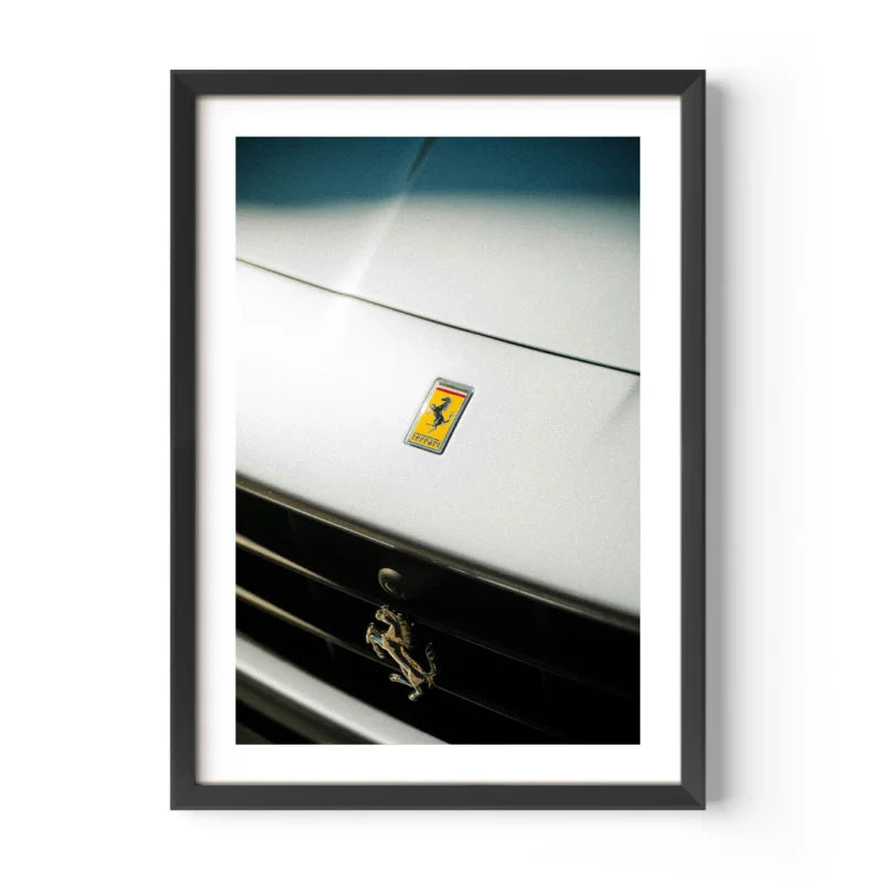 Framed Ferrari Emblem Fine Art Print - Luxury & Lifestyle (Framed Fine Art)