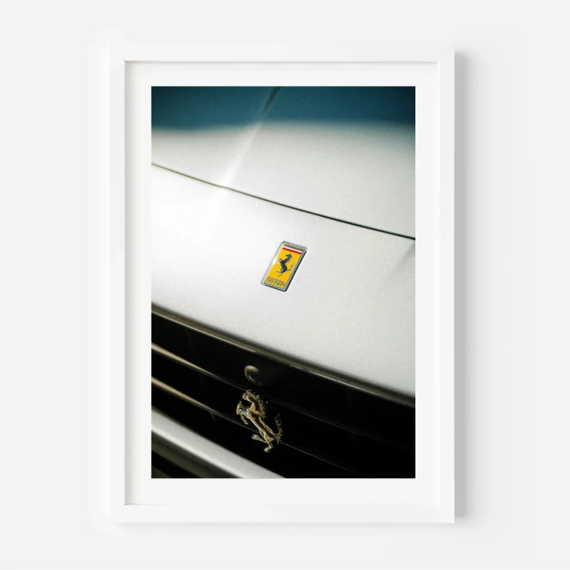 Framed Ferrari Emblem Fine Art Print - Luxury & Lifestyle (Framed Fine Art)