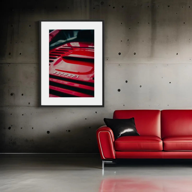 Framed Ferrari Fine Art Print - Luxury & Lifestyle (Framed Fine Art)