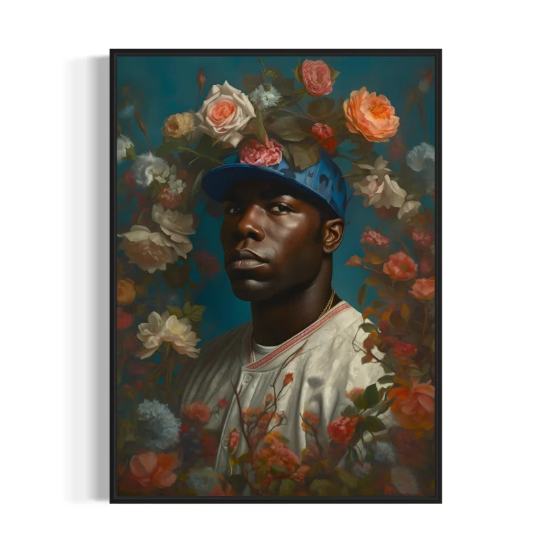 Framed Floral Man Canvas Prints - Ready to Hang Canvas Prints