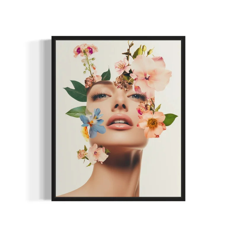 Framed Floral Portrait Canvas Prints - Ready to Hang Canvas Prints