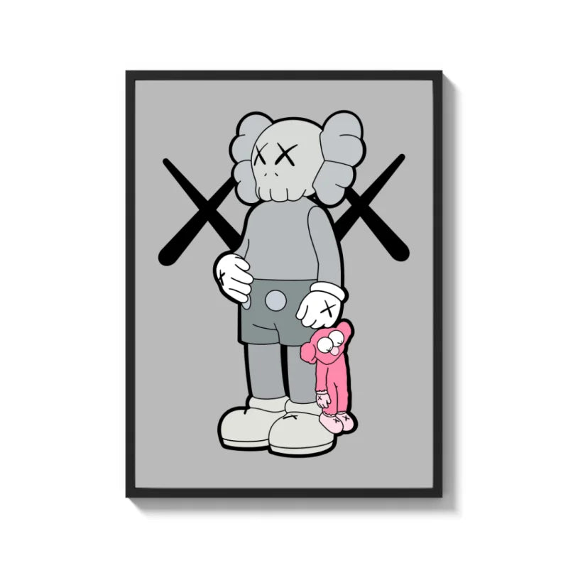 Framed KAWS Canvas Prints Art for Your Space - Ready to Hang Canvas Prints