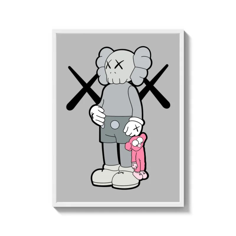 Framed KAWS Canvas Prints Art for Your Space - Ready to Hang Canvas Prints
