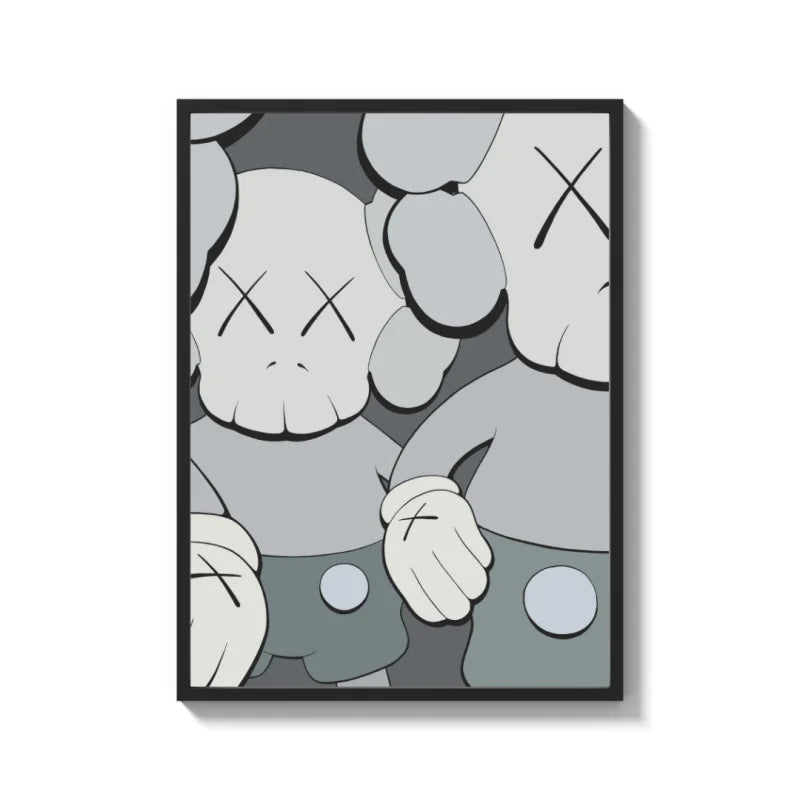 Framed KAWS Canvas Prints Ready to Hang - Ready to Hang Canvas Prints