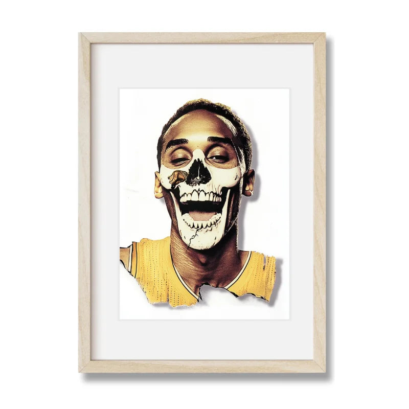 Framed Kobe Bryant Skull Art Decay Series - Legends & Icons