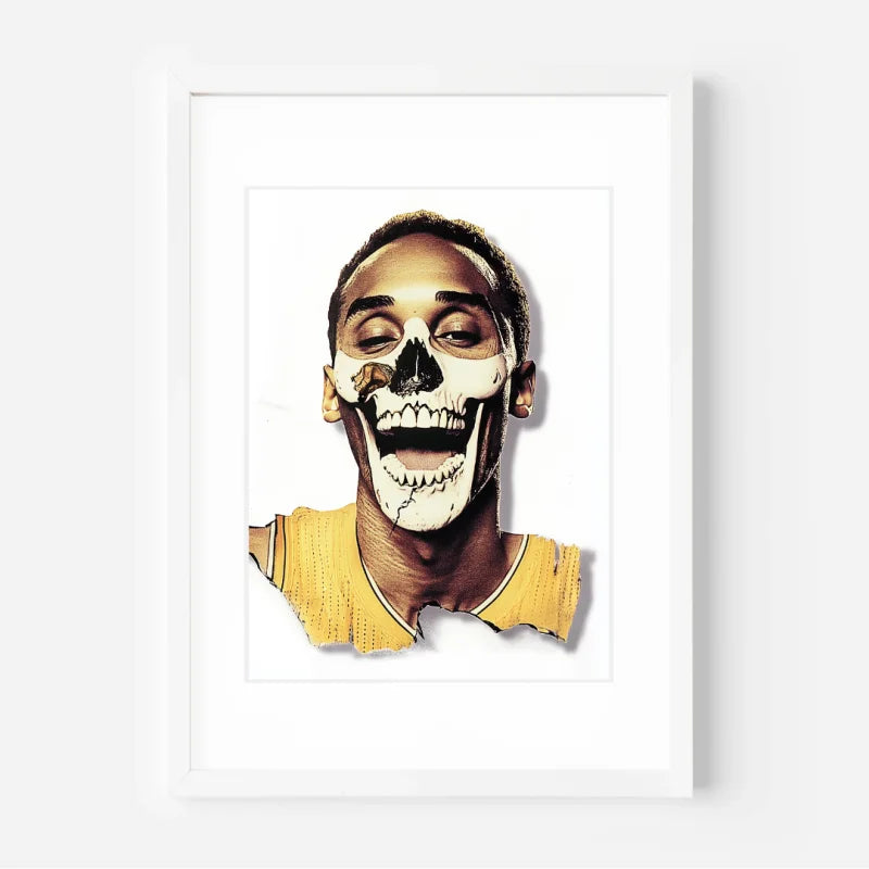 Framed Kobe Bryant Skull Art Decay Series - Legends & Icons