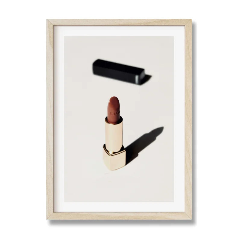 Framed Lipstick Fine Art Print Timeless Elegance - Framed Fine Art Prints