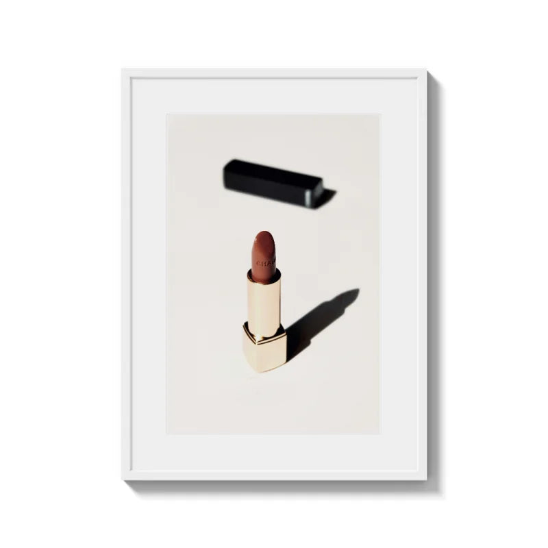 Framed Lipstick Fine Art Print Timeless Elegance - Framed Fine Art Prints
