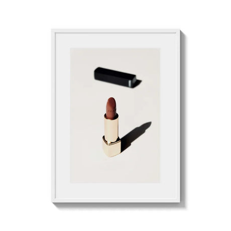 Framed Lipstick Fine Art Print Timeless Elegance - Framed Fine Art Prints