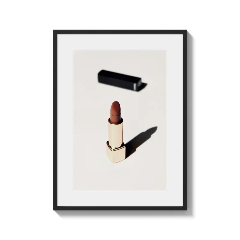 Framed Lipstick Fine Art Print Timeless Elegance - Framed Fine Art Prints