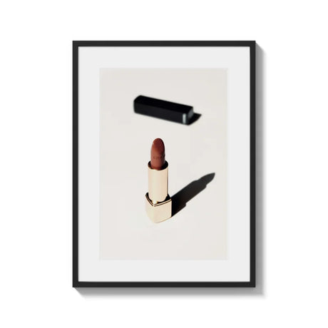 Framed Lipstick Fine Art Print Timeless Elegance - Framed Fine Art Prints
