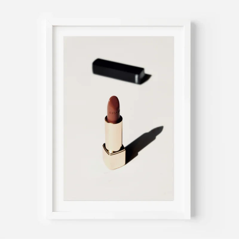 Framed Lipstick Fine Art Print Timeless Elegance - Framed Fine Art Prints