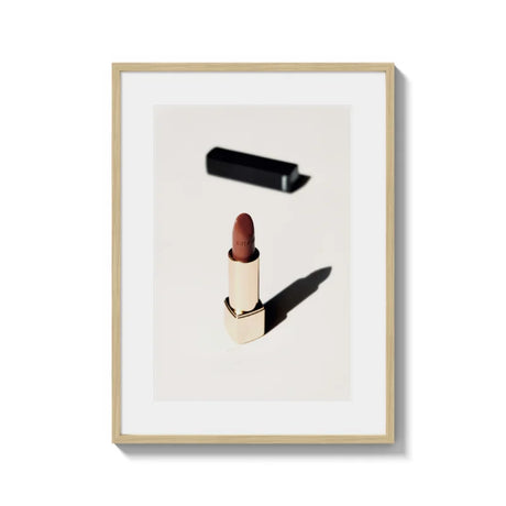 Framed Lipstick Fine Art Print Timeless Elegance - Framed Fine Art Prints