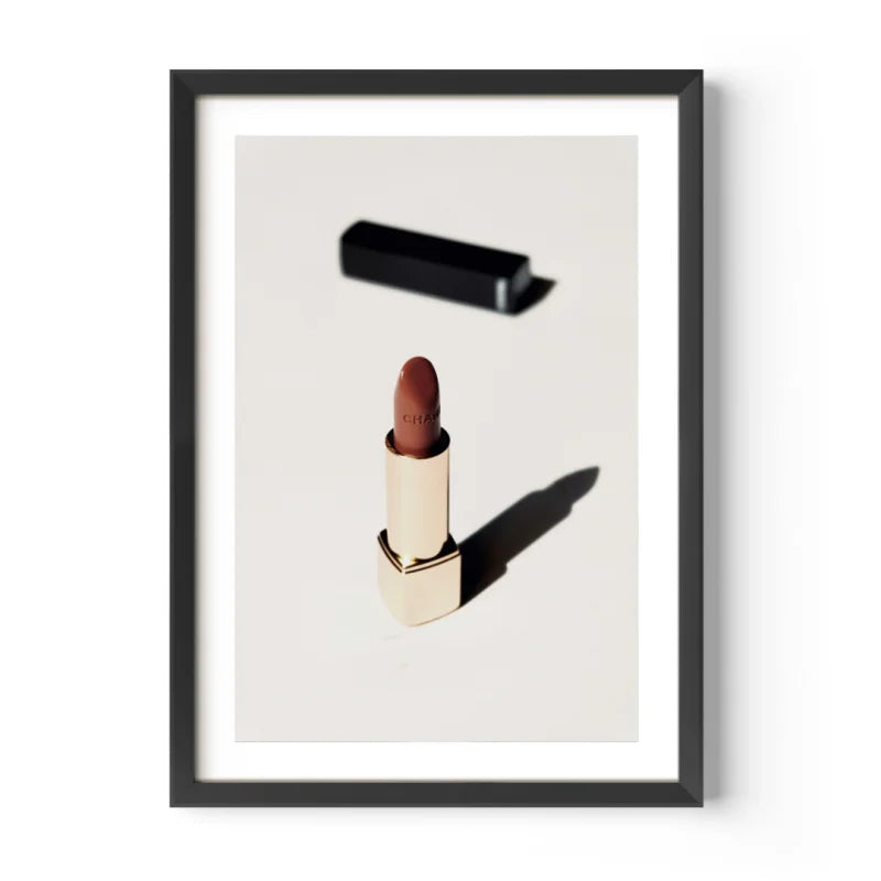 Framed Lipstick Fine Art Print Timeless Elegance - Framed Fine Art Prints