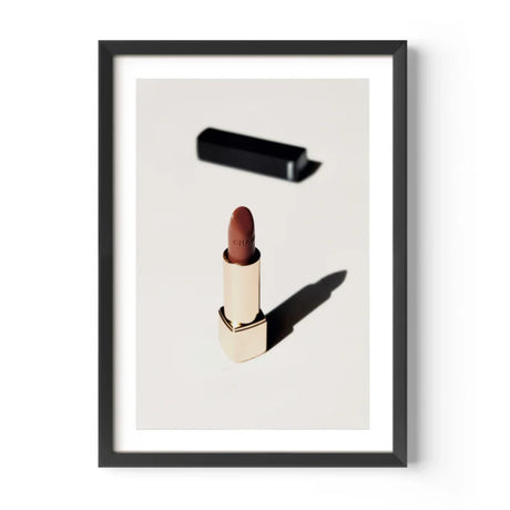 Framed Lipstick Fine Art Print Timeless Elegance - Framed Fine Art Prints
