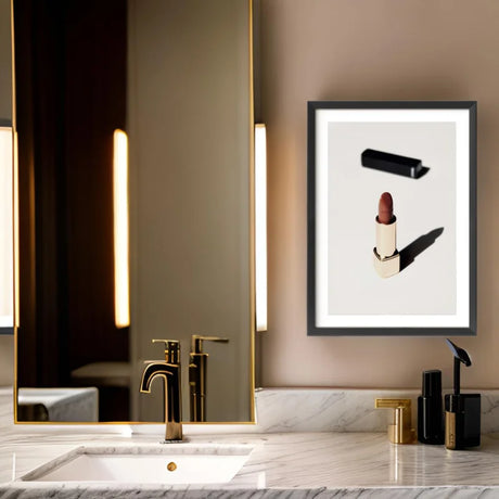 Framed Lipstick Fine Art Print Timeless Elegance - Framed Fine Art Prints