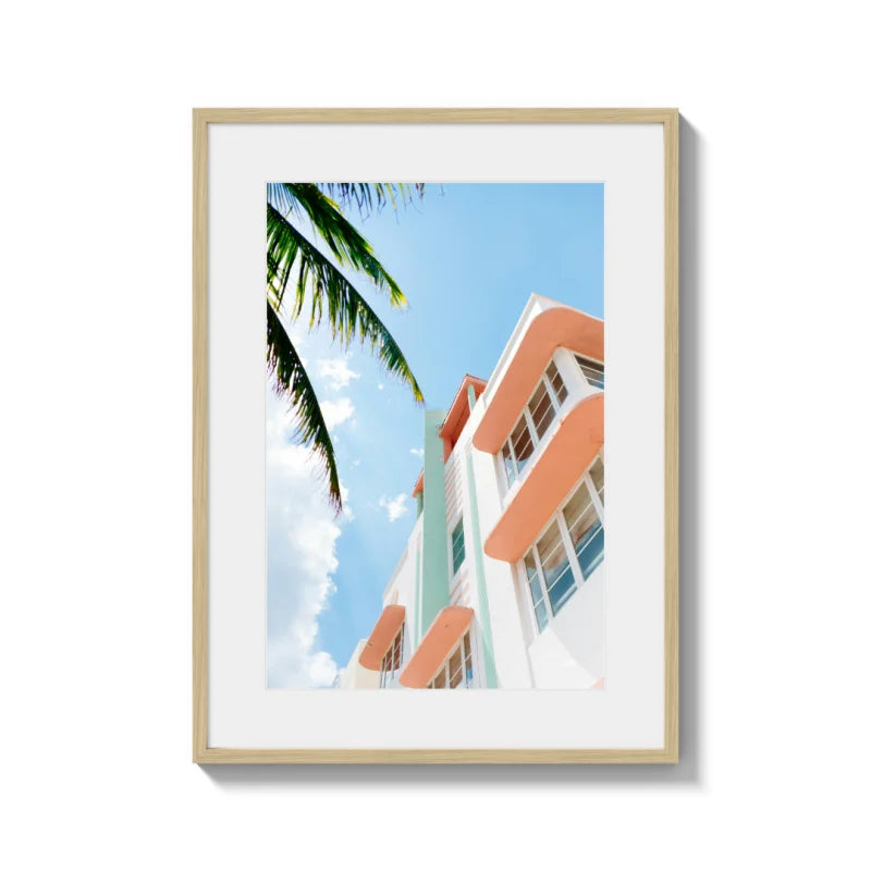 Framed Miami Art Deco Fine Art Print - Framed Fine Art Prints
