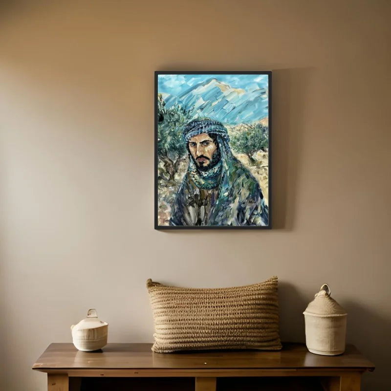 Framed Middle Eastern Man Canvas Prints - Ready to Hang Canvas Prints