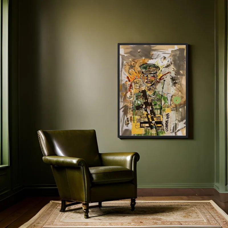 Framed Military Abstract Canvas Prints - Ready to Hang Canvas Prints