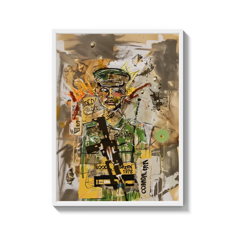 Framed Military Abstract Canvas Prints - Ready to Hang Canvas Prints