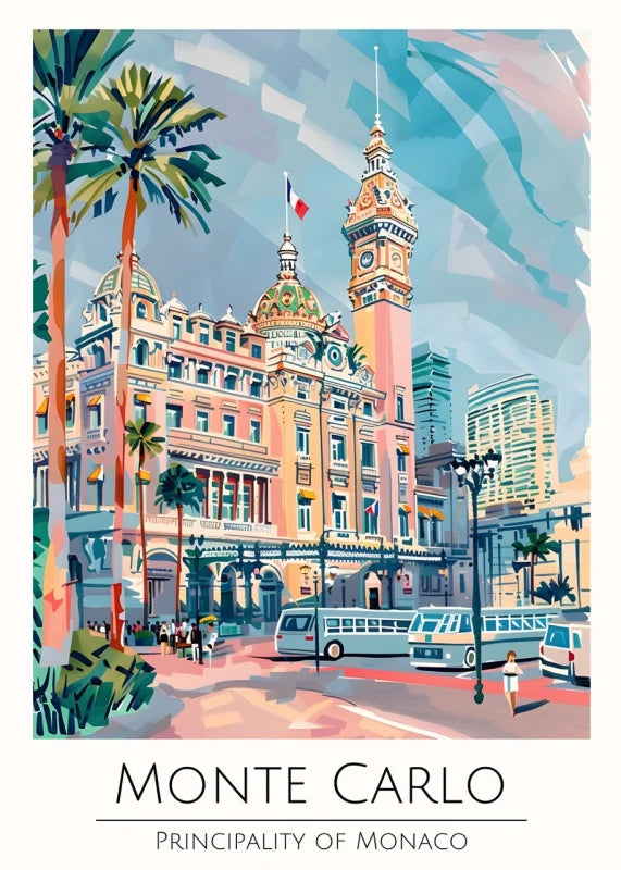Framed Monte Carlo Canvas Print World Tour Collection - Ready to Hang Canvas Prints