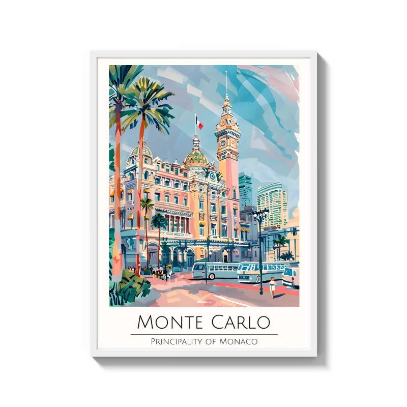 Framed Monte Carlo Canvas Print World Tour Collection - Ready to Hang Canvas Prints