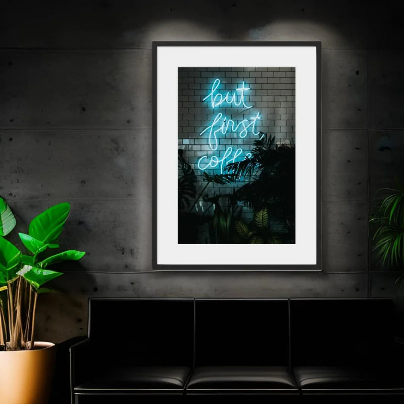 Framed Neon Fine Art Prints - Luxury & Lifestyle (Framed Fine Art)