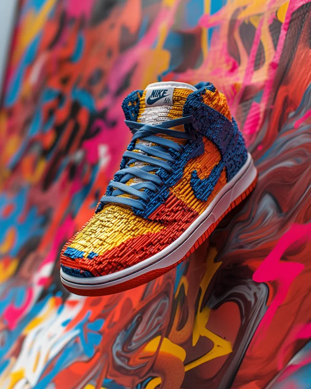 Framed Nike High Top Sneaker Canvas Prints - Ready to Hang Canvas Prints