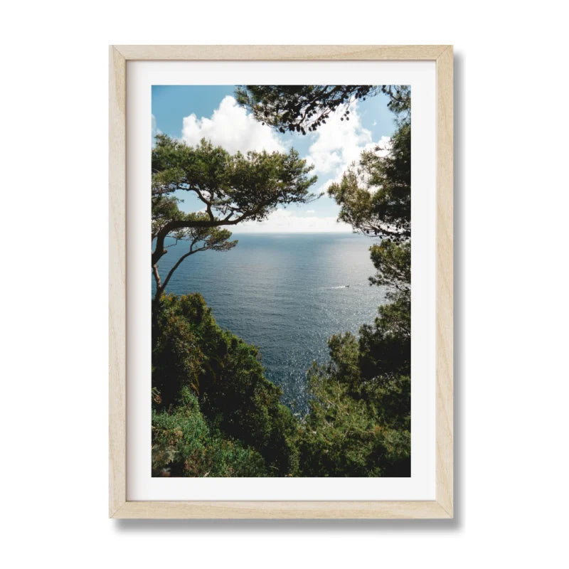 Framed Ocean View Fine Art Print - Framed Fine Art Prints
