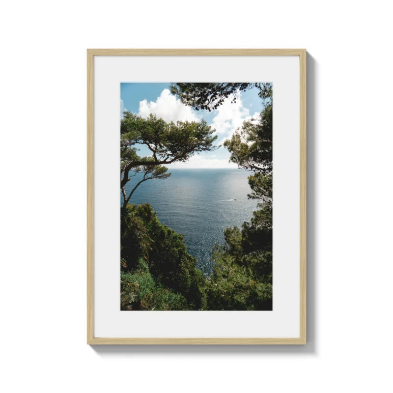 Framed Ocean View Fine Art Print - Framed Fine Art Prints