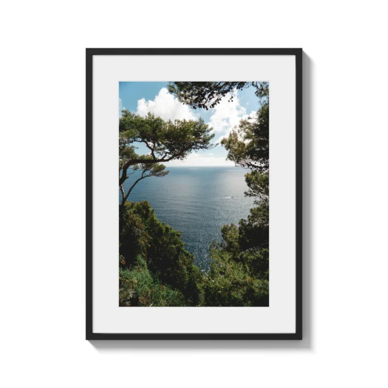Framed Ocean View Fine Art Print - Framed Fine Art Prints