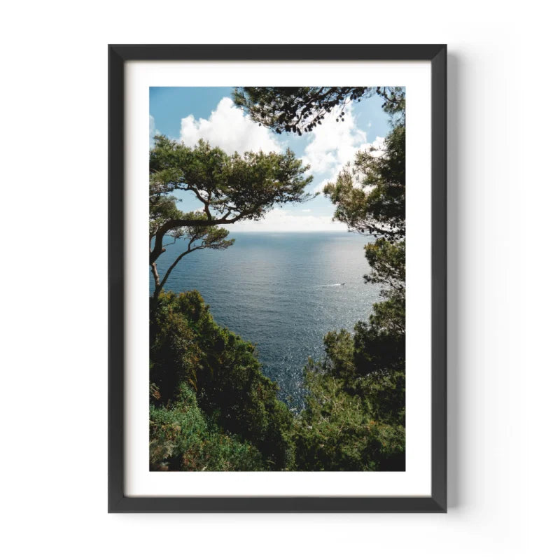 Framed Ocean View Fine Art Print - Framed Fine Art Prints