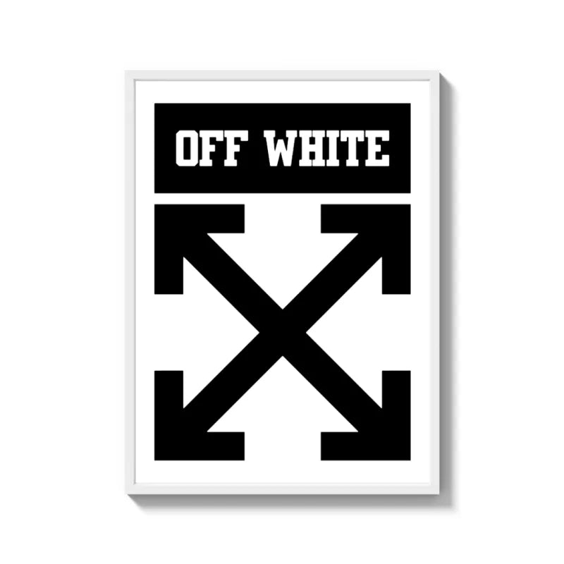 Framed Off White Logo Canvas Prints - Ready to Hang Canvas Prints