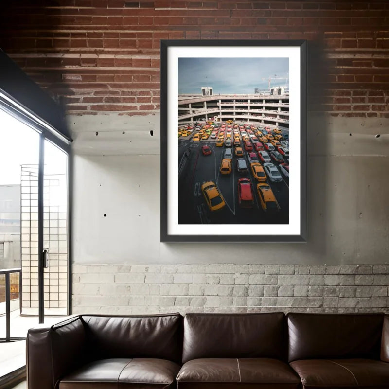 Framed Parking Lot Fine Art Prints - Framed Fine Art Prints