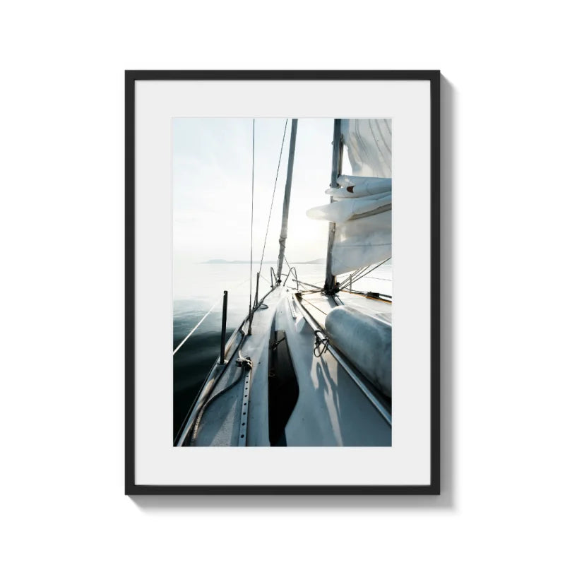 Framed Sailboat Fine Art Print - Luxury & Lifestyle (Framed Fine Art)