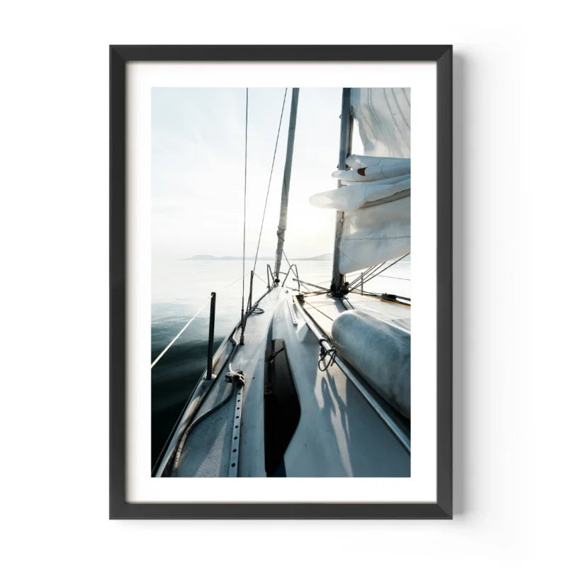 Framed Sailboat Fine Art Print - Luxury & Lifestyle (Framed Fine Art)