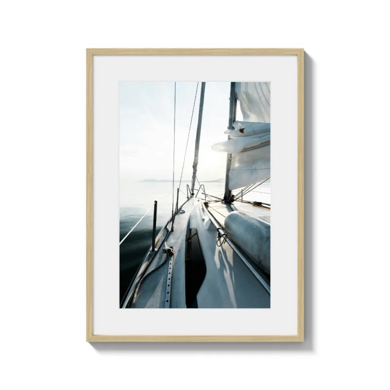 Framed Sailboat Fine Art Print - Luxury & Lifestyle (Framed Fine Art)