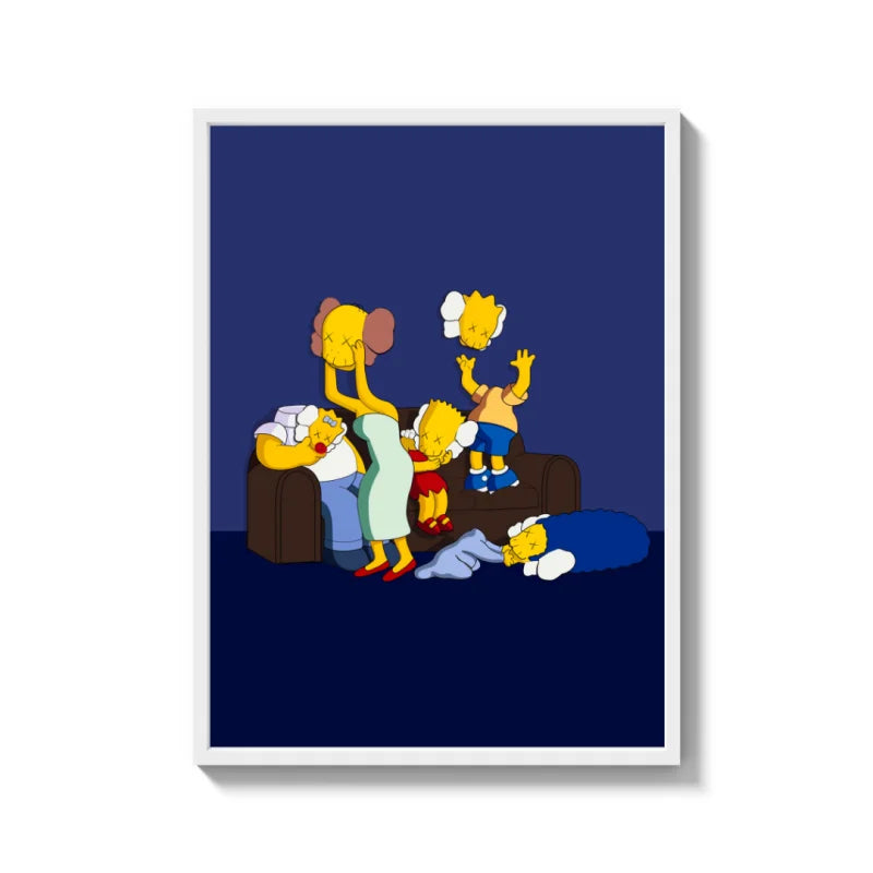 Framed Simpsons Canvas Prints Art - Ready to Hang Canvas Prints