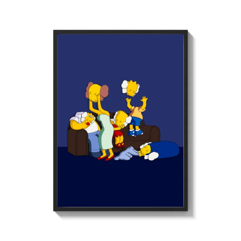 Framed Simpsons Canvas Prints Art - Ready to Hang Canvas Prints