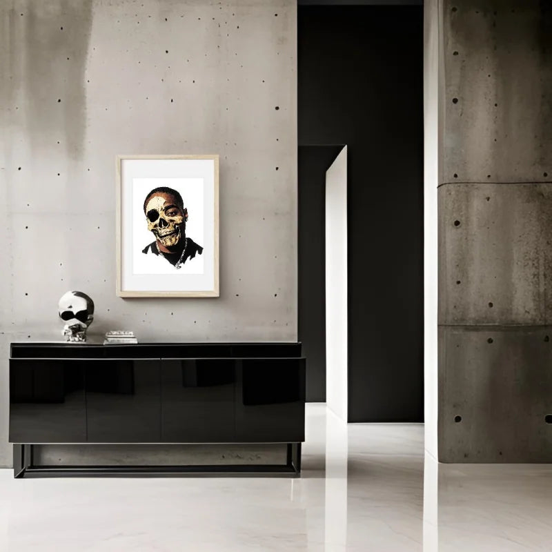 Framed Skull Portrait Decay Series Legends Icons - Legends & Icons