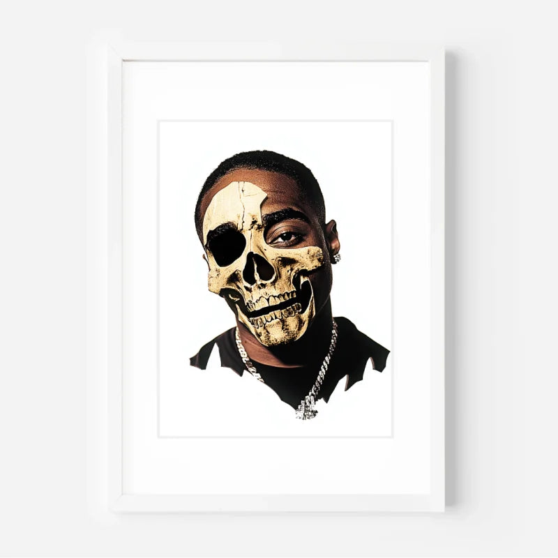 Framed Skull Portrait Decay Series Legends Icons - Legends & Icons