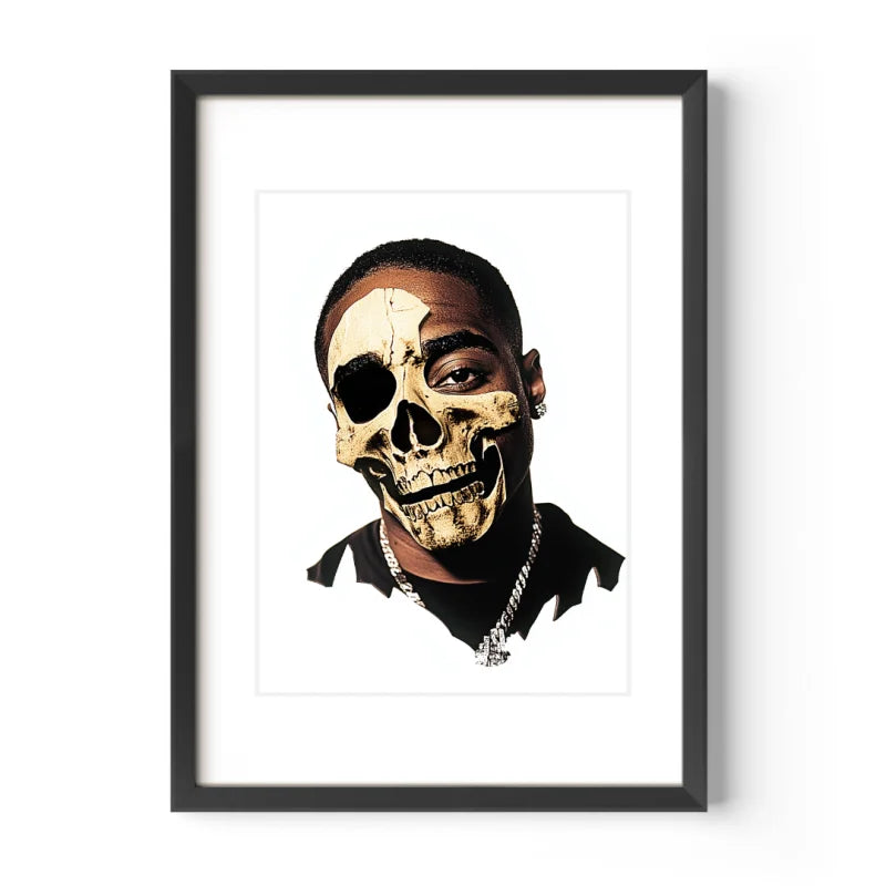 Framed Skull Portrait Decay Series Legends Icons - Legends & Icons