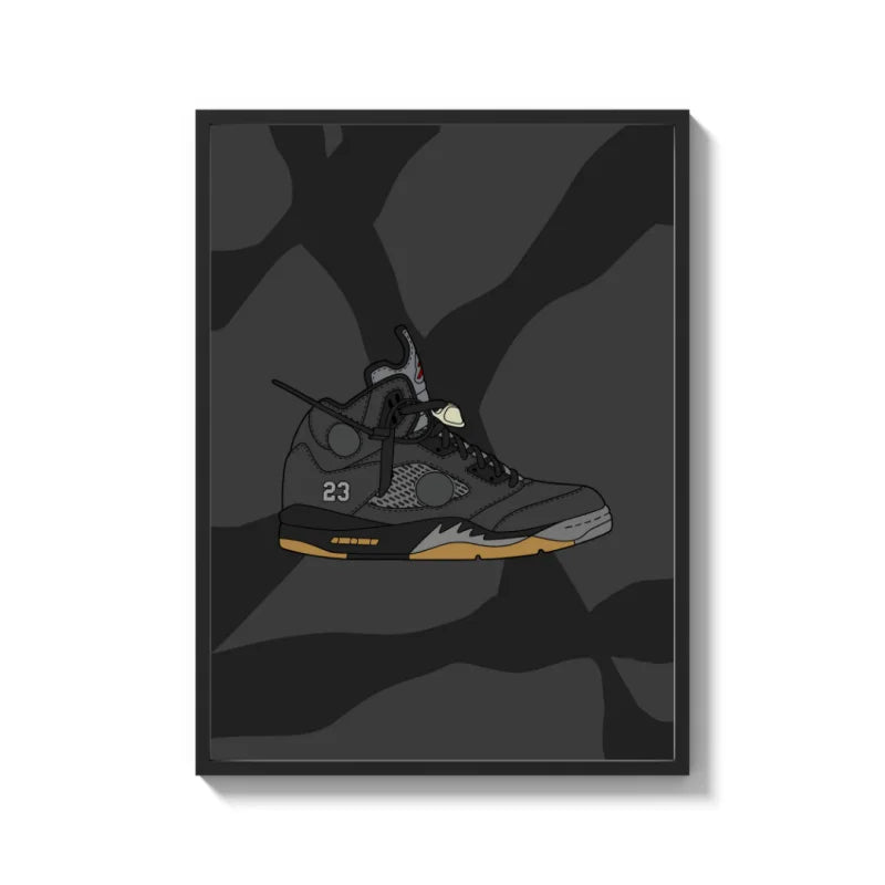 Framed Sneaker Art Canvas Prints for Walls - Ready to Hang Canvas Prints