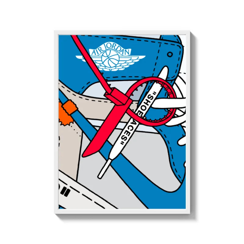 Framed Sneaker Canvas Prints for Wall Art - Ready to Hang Canvas Prints