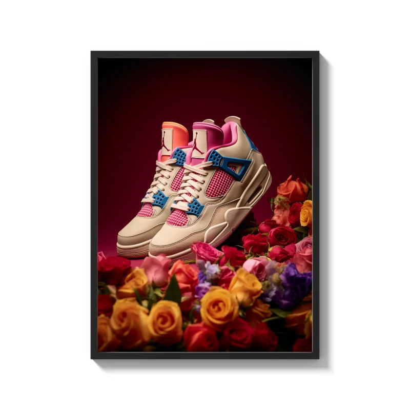 Framed Sneakers Canvas Prints Wall Art - Ready to Hang Canvas Prints