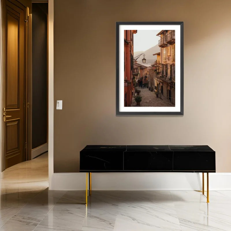 Framed Street Scene Fine Art Print - Framed Fine Art Prints